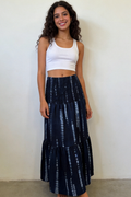 Falda Midi Mujer Tie Dye Viscosa Fluida Cintura Elástica | Armonias Teen