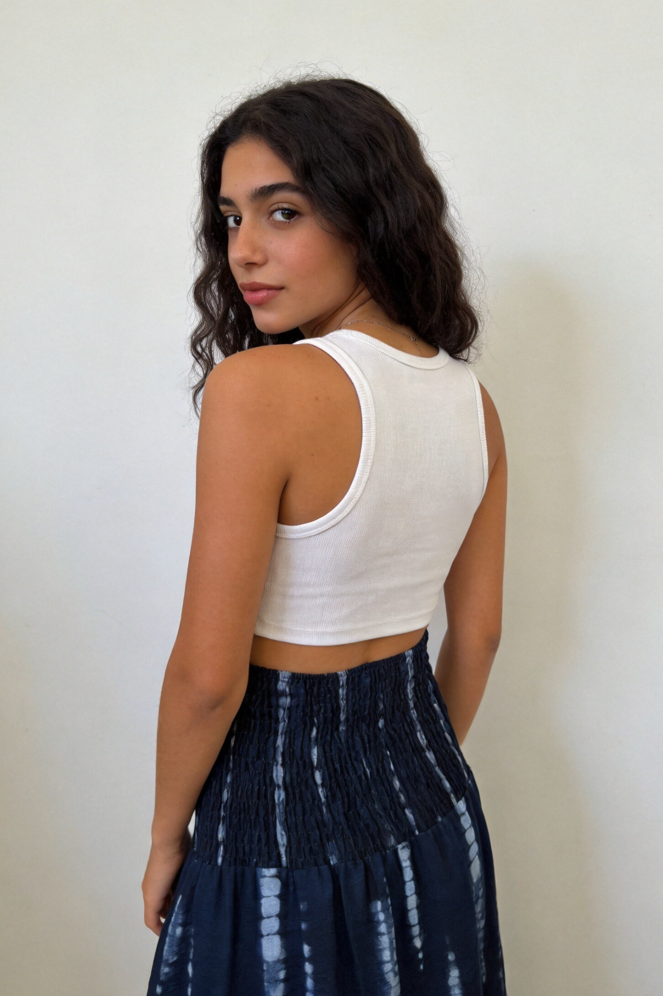 Falda Midi Mujer Tie Dye Viscosa Fluida Cintura Elástica | Armonias Teen