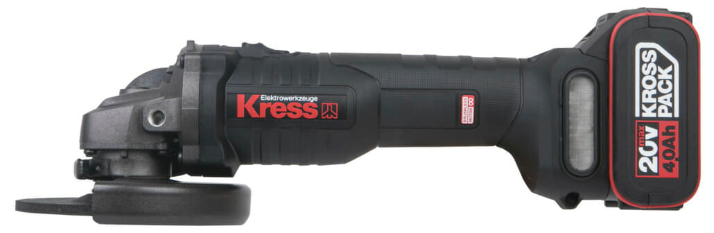 Rebarbadora 125Mm Profissional Kress 20V Kuh10.2  + 2 Baterias 20V 4.0Ah + Carregador + Mala