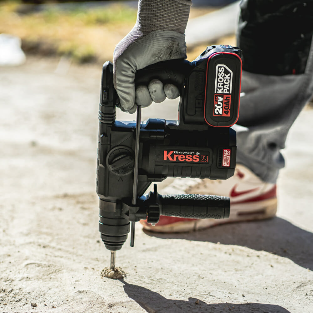 Martelo Perfurador Kress Profissional 20 V Sds-Plus Kuc61.91 S/Bateria