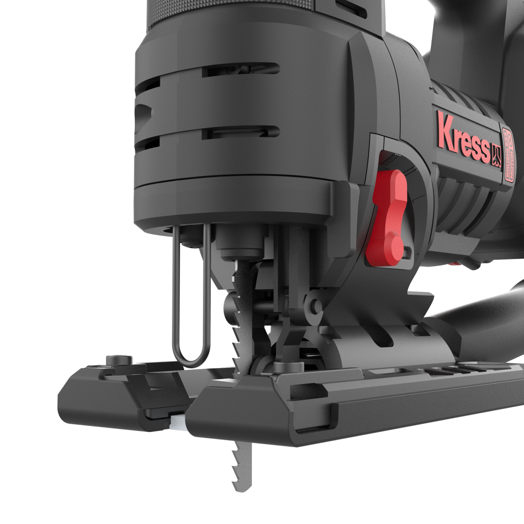Serra Tico Tico Profissional Kress 20V Kue26 + 2 Baterias 20V 4.0Ah + Carregador + Mala