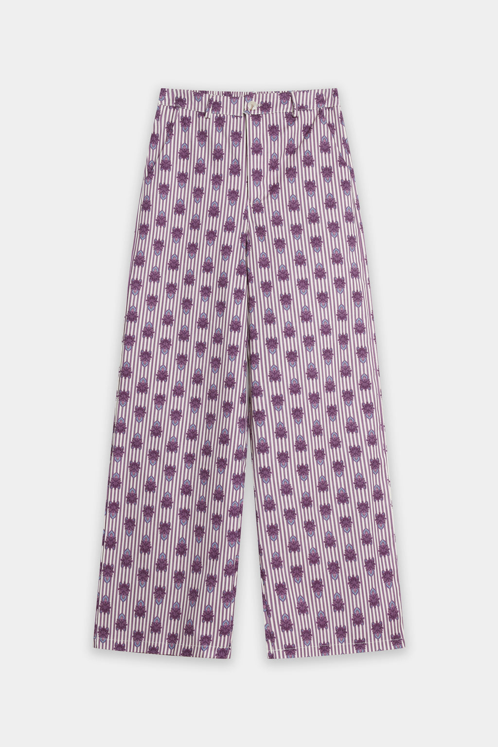 Pantalón Recto Mujer Algodón Estampado Tiro Medio Cintura Elástica | Armonias Teen