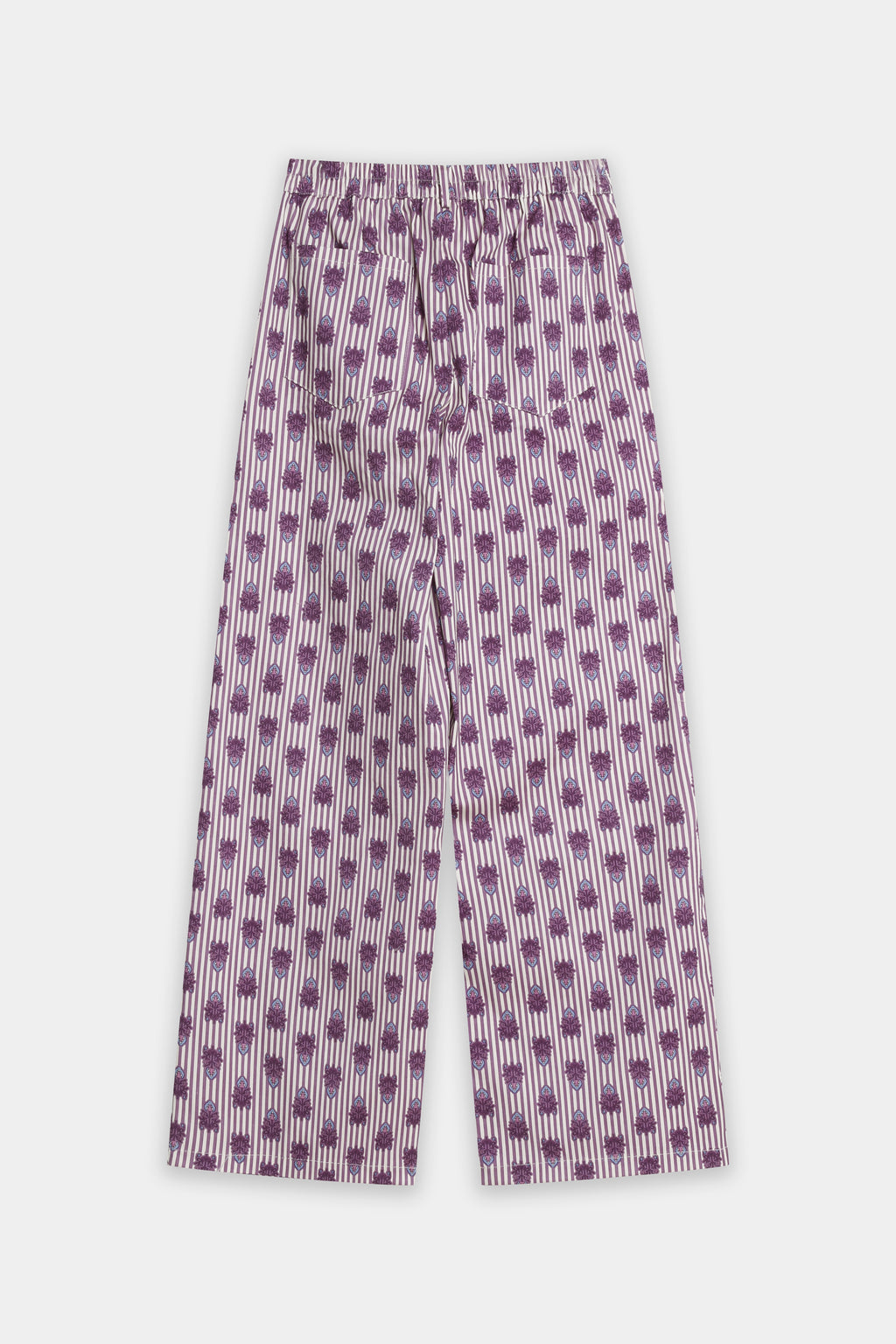Pantalón Recto Mujer Algodón Estampado Tiro Medio Cintura Elástica | Armonias Teen