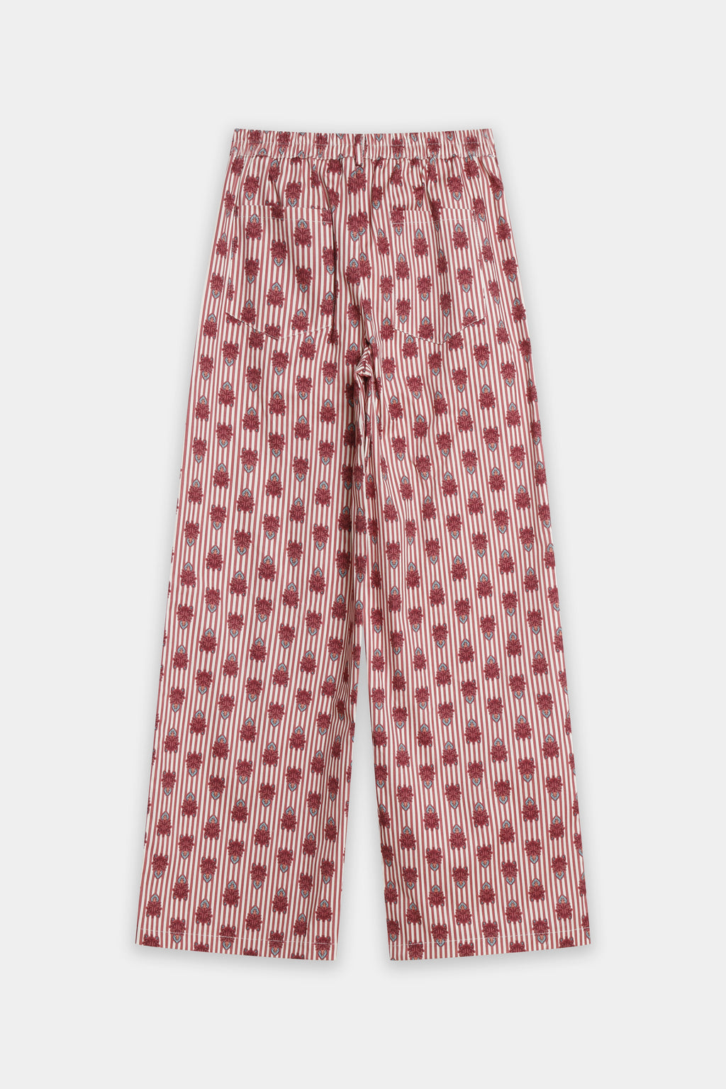 Pantalón Recto Mujer Algodón Estampado Tiro Medio Cintura Elástica | Armonias Teen