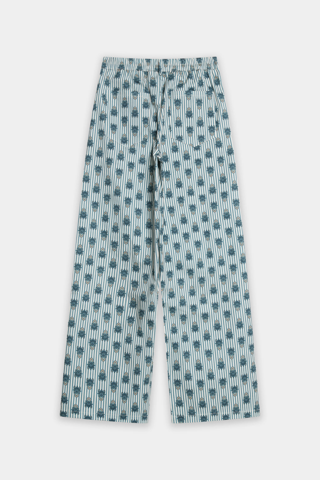 Pantalón Recto Mujer Algodón Estampado Tiro Medio Cintura Elástica | Armonias Teen