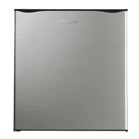 Mini Frigorífico Inox GrandCooler 20000 SilentCompress 46L con Congelador Puerta Reversible y Clase Energética E de Cecotec