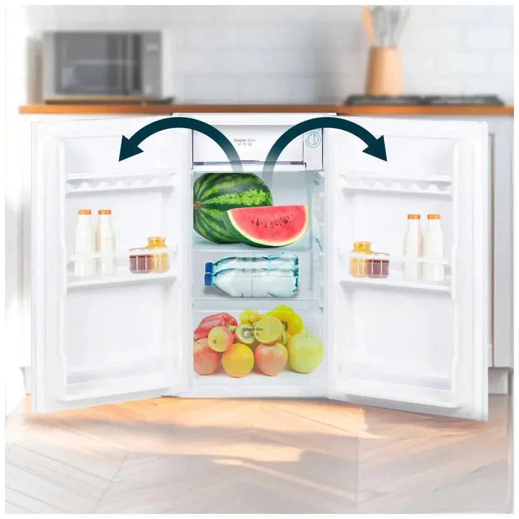 Mini Frigorífico 90L Blanco, Compacto y Eficiente con Puerta Reversible de Cecotec