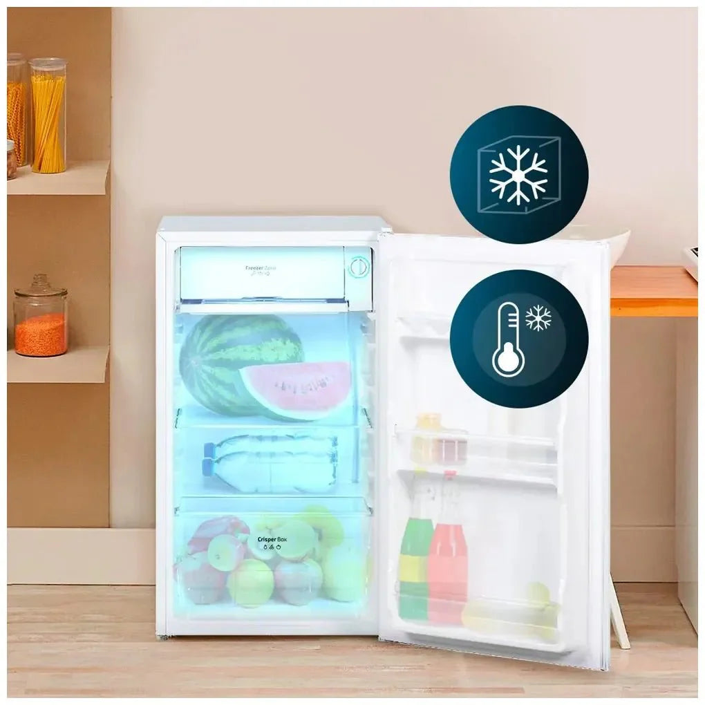 Mini Frigorífico 90L Blanco, Compacto y Eficiente con Puerta Reversible de Cecotec