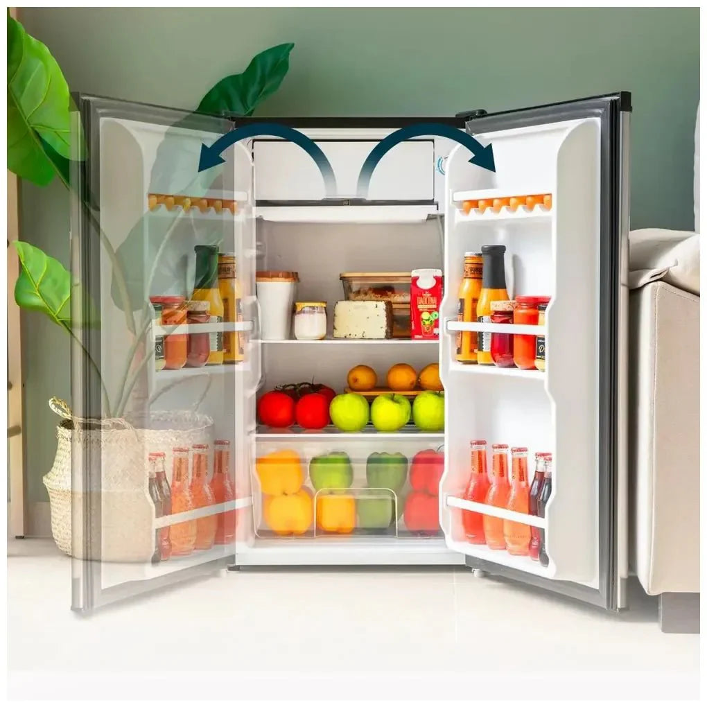 Mini Frigorífico Inox 90L: Eficiencia, Diseño Compacto y Puerta Reversible de Cecotec