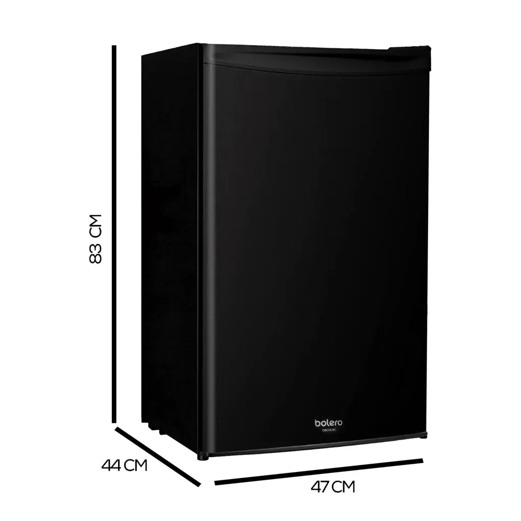 Mini Frigorífico Negro 90L: Eficiencia, Diseño Compacto y Puerta Reversible de Cecotec