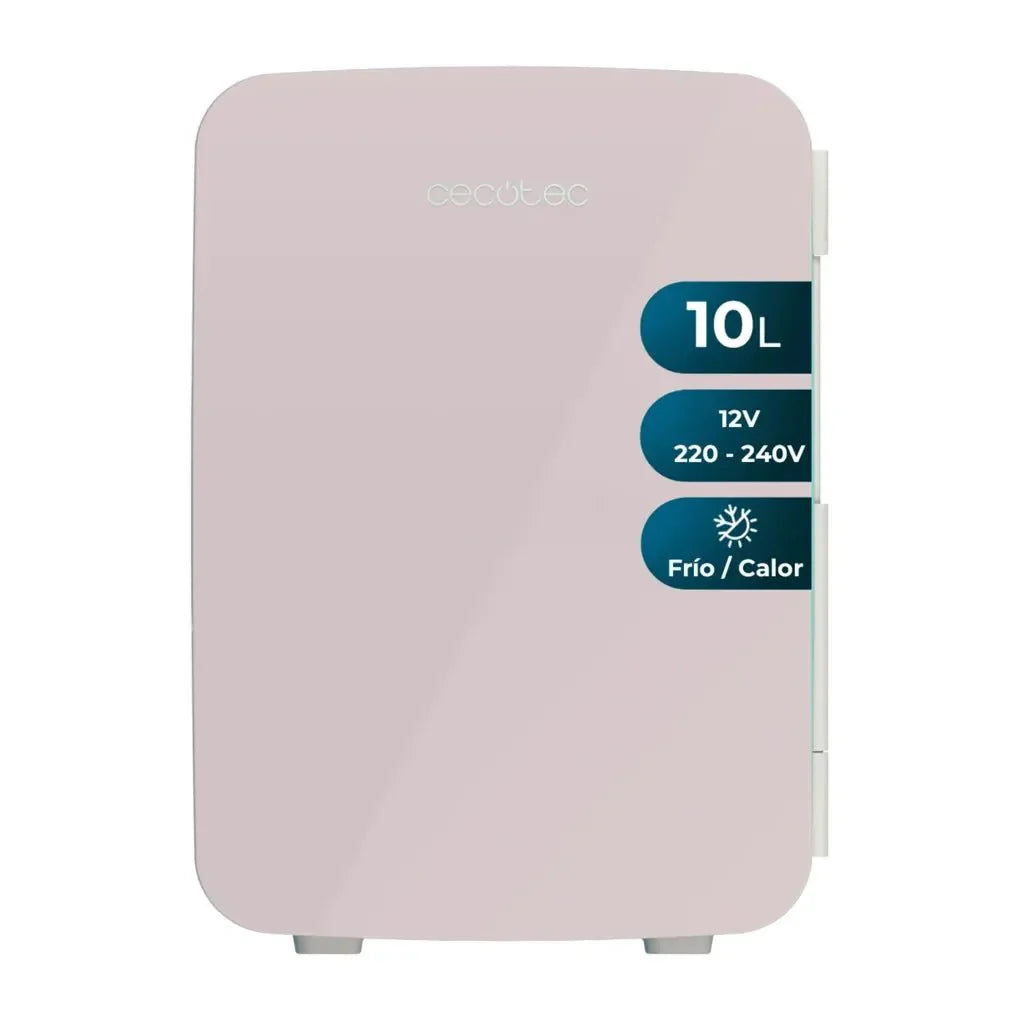 Mini Frigorífico Portátil 10L Rosa: Enfría y Calienta para Viajes y Hogar de Cecotec