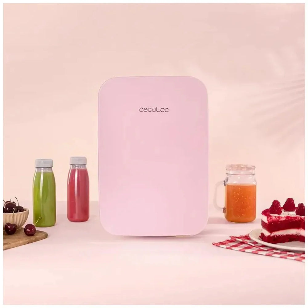 Mini Frigorífico Portátil 10L Rosa: Enfría y Calienta para Viajes y Hogar de Cecotec