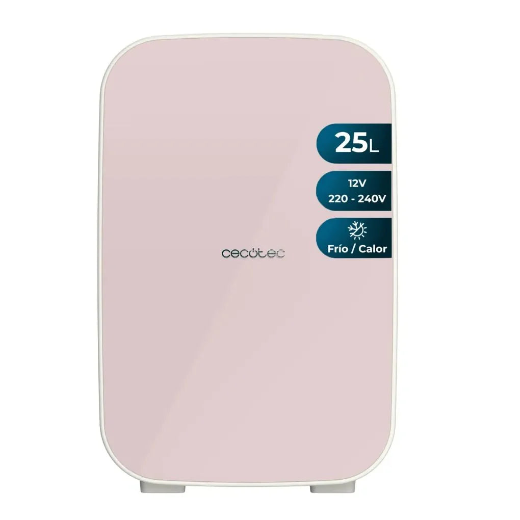 Frigorífico Portátil 25L Rosa: Enfriamiento y Calentamiento para Viajes de Cecotec