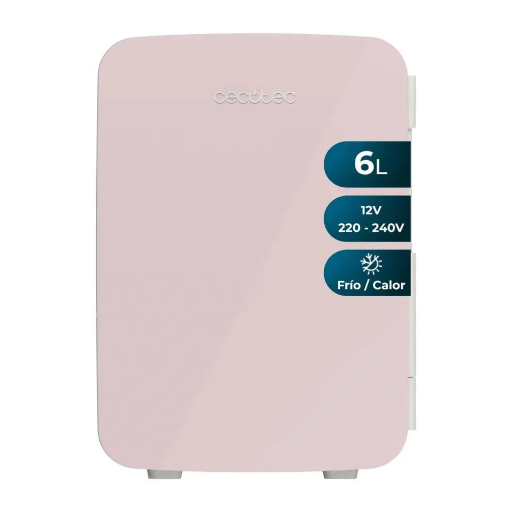 Mini Frigorífico Portátil 6L Rosa: Enfría y Calienta para Hogar y Viajes de Cecotec