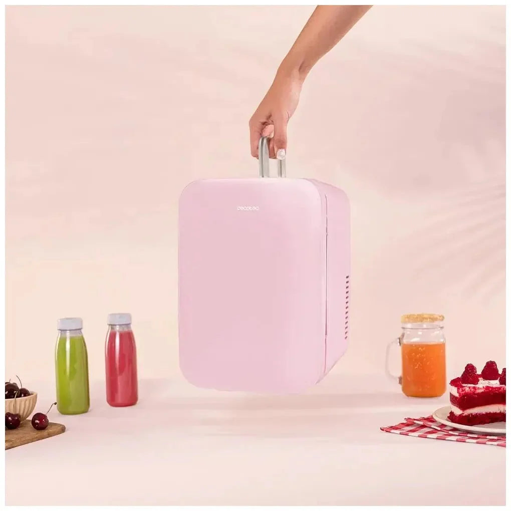 Mini Frigorífico Portátil 6L Rosa: Enfría y Calienta para Hogar y Viajes de Cecotec