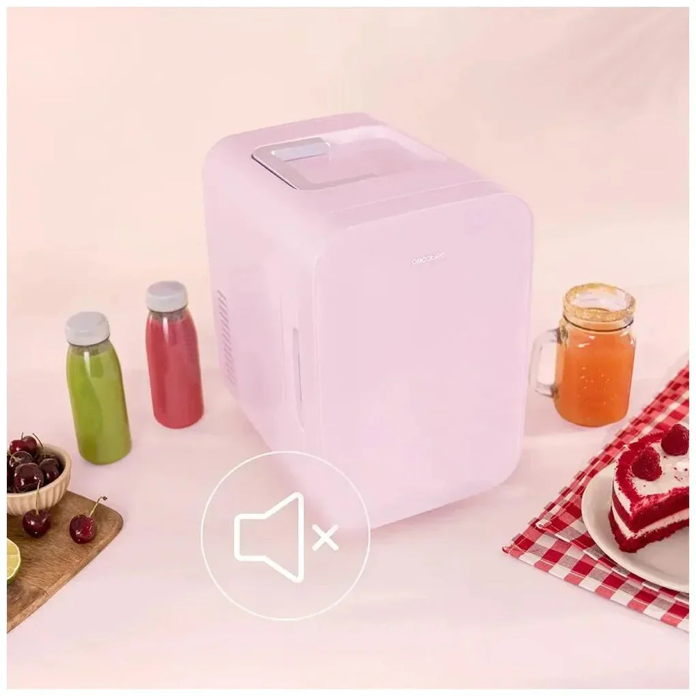 Mini Frigorífico Portátil 6L Rosa: Enfría y Calienta para Hogar y Viajes de Cecotec