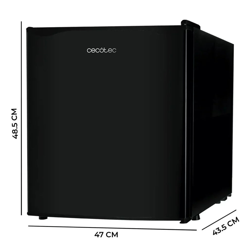 Mini Frigorífico Negro 46L con Congelador y Puerta Reversible, Clase Energética E de Cecotec