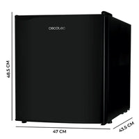 Mini Frigorífico Negro 46L con Congelador y Puerta Reversible, Clase Energética E de Cecotec