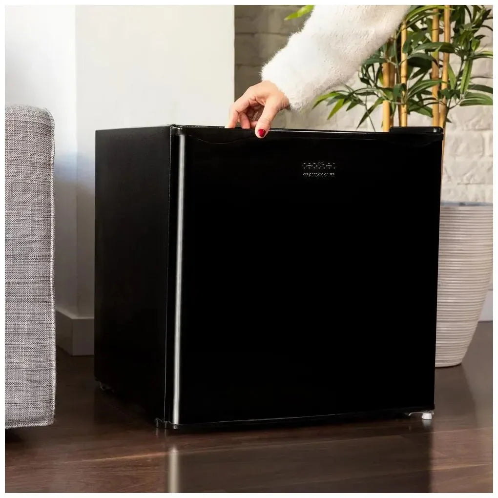 Mini Frigorífico Negro 46L con Congelador y Puerta Reversible, Clase Energética E de Cecotec