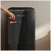 Mini Frigorífico Retro Negro 95L con Icebox y Eficiencia Energética Clase E de Cecotec