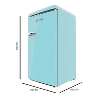 Mini Frigorífico Retro Azul 95L con Icebox y Diseño Vintage Eficiente de Cecotec