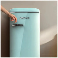 Mini Frigorífico Retro Azul 95L con Icebox y Diseño Vintage Eficiente de Cecotec