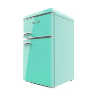 Mini Frigorífico Retro Verde 86L con Luz LED y Diseño Vintage Eficiente de Cecotec