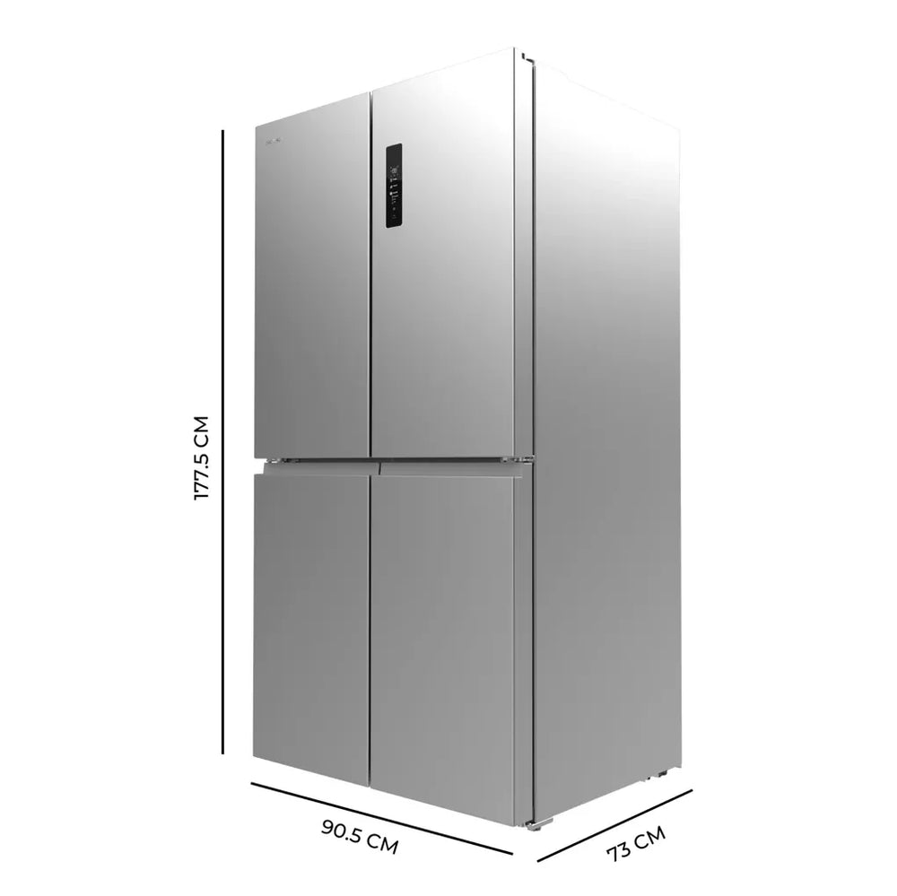 Frigorífico 4 Puertas Inoxidable 601L NoFrost con Motor Inverter y Función ECO de Cecotec