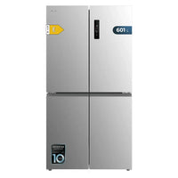 Frigorífico 4 Puertas Inoxidable 601L NoFrost con Motor Inverter y Función ECO de Cecotec