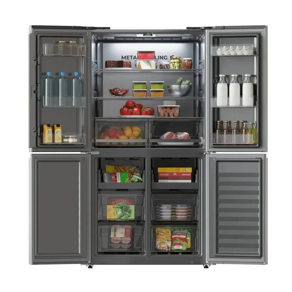 Frigorífico 4 Puertas Inoxidable 601L NoFrost con Motor Inverter y Función ECO de Cecotec