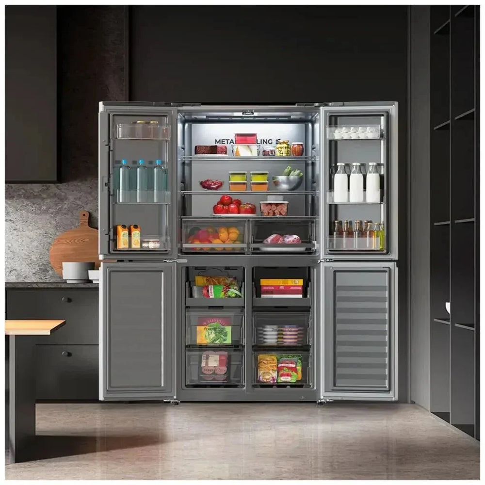 Frigorífico 4 Puertas Inoxidable 601L NoFrost con Motor Inverter y Función ECO de Cecotec