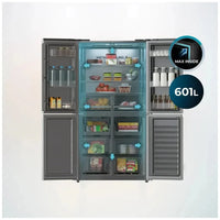 Frigorífico 4 Puertas Inoxidable 601L NoFrost con Motor Inverter y Función ECO de Cecotec