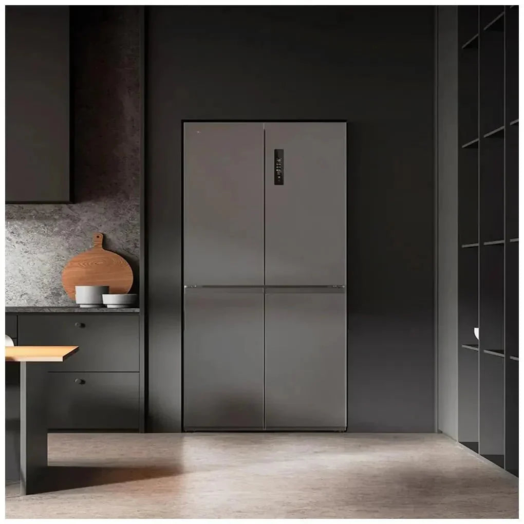 Frigorífico 4 Puertas 601L NoFrost Inoxidable Oscuro con Motor Inverter Plus de Cecotec