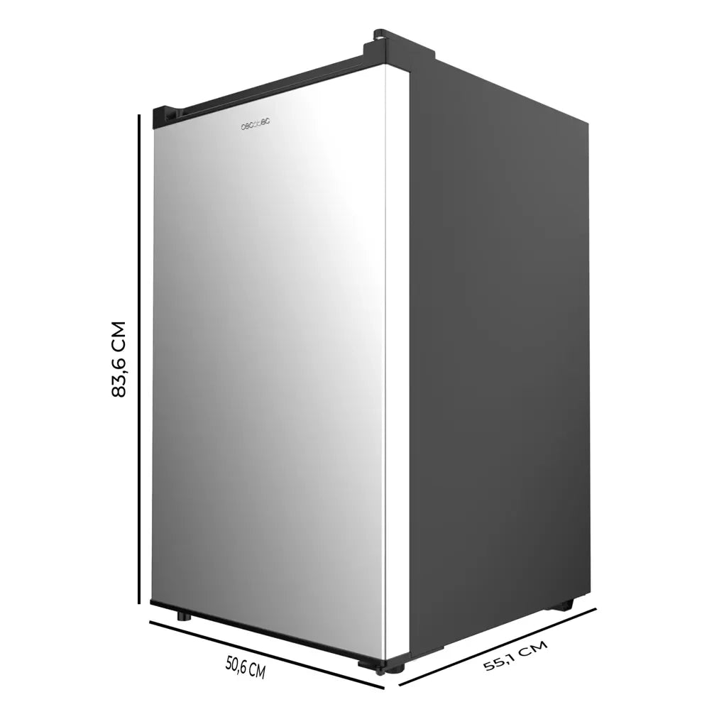 Congelador Vertical Sobremesa Inox 87L, Compacto y Eficiente Energéticamente de Cecotec