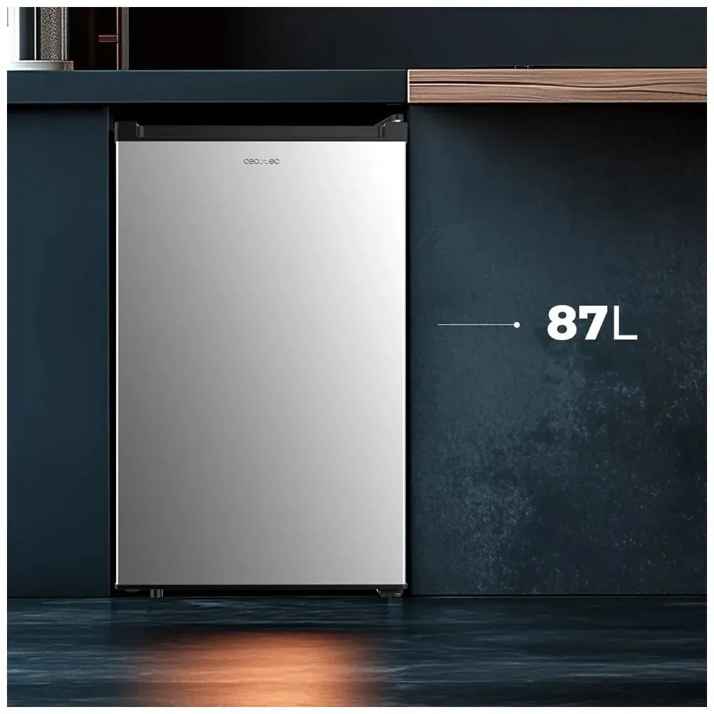 Congelador Vertical Sobremesa Inox 87L, Compacto y Eficiente Energéticamente de Cecotec