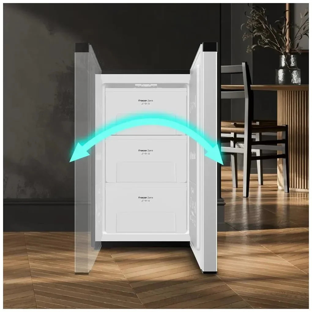 Congelador Vertical Sobremesa Inox 87L, Compacto y Eficiente Energéticamente de Cecotec