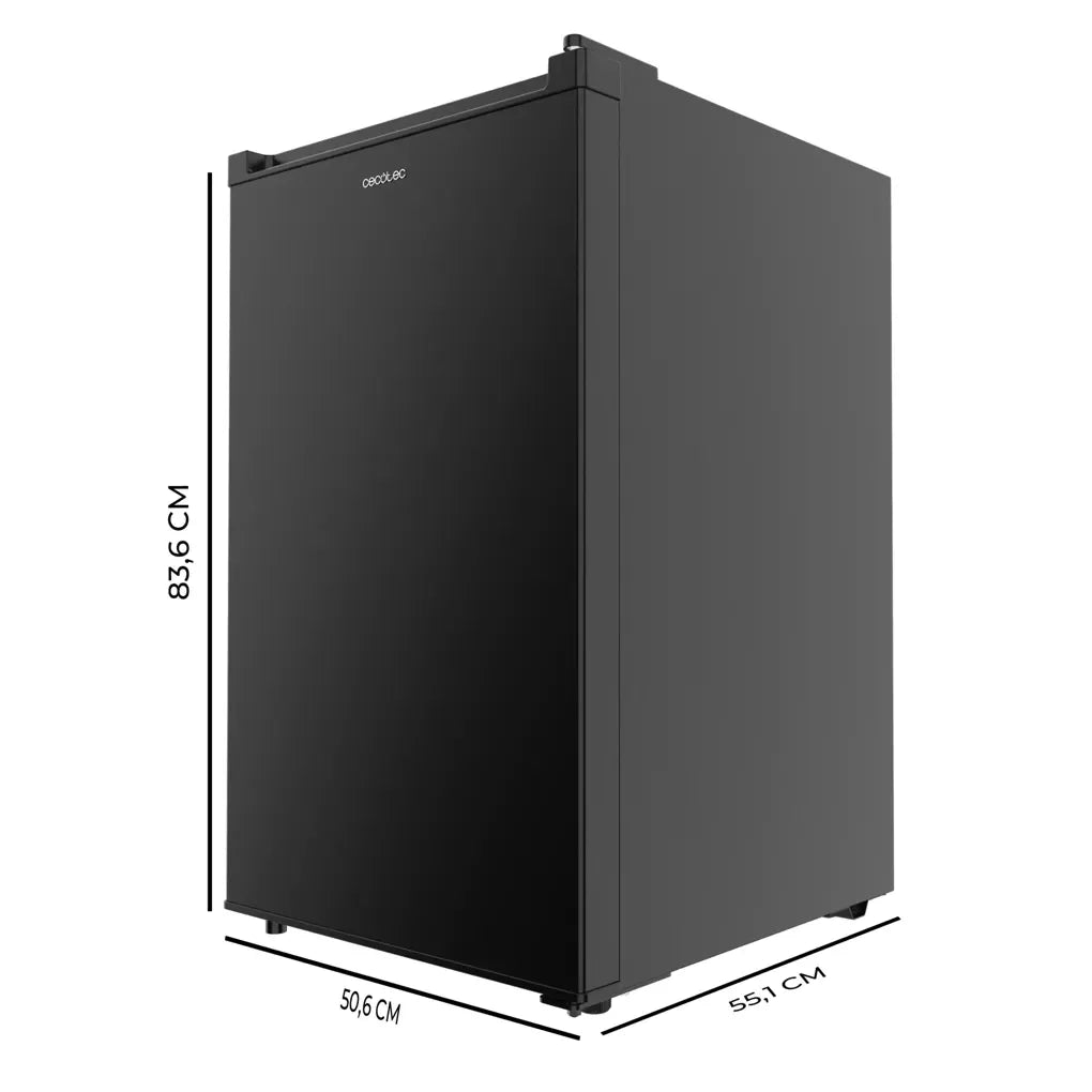 Congelador Vertical Sobremesa 87L Negro, Compacto y Eficiente Energéticamente de Cecotec