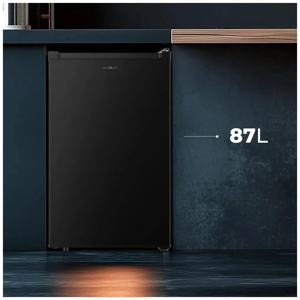 Congelador Vertical Sobremesa 87L Negro, Compacto y Eficiente Energéticamente de Cecotec