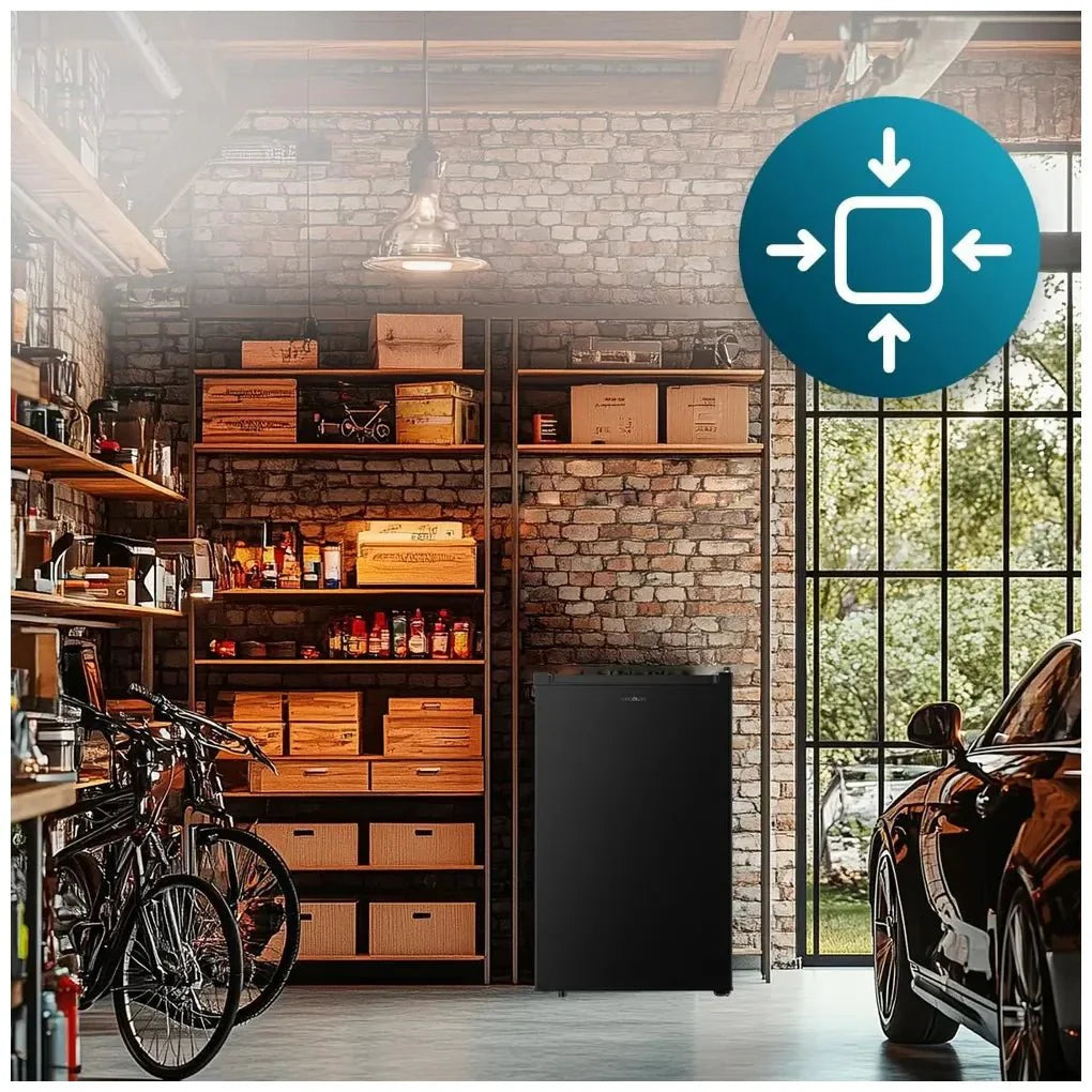 Congelador Vertical Sobremesa 87L Negro, Compacto y Eficiente Energéticamente de Cecotec