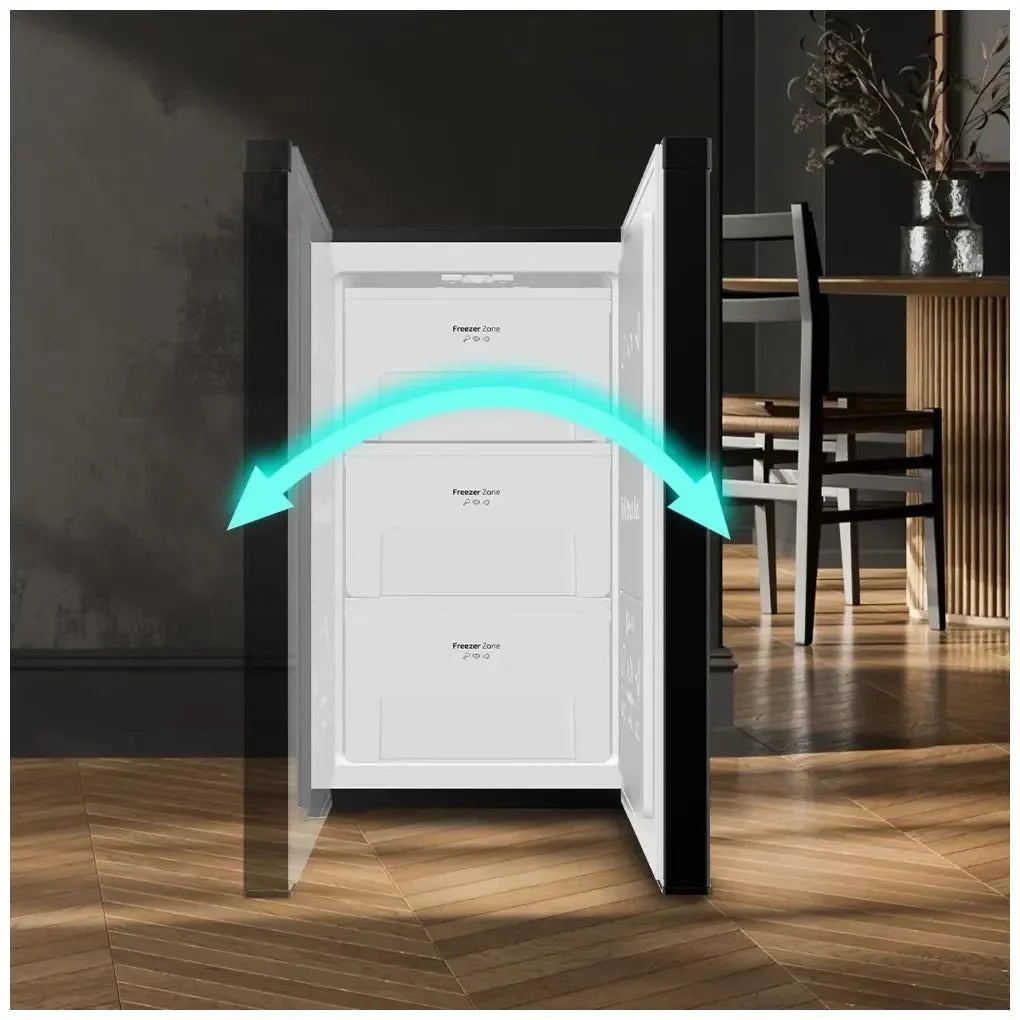 Congelador Vertical Sobremesa 87L Negro, Compacto y Eficiente Energéticamente de Cecotec
