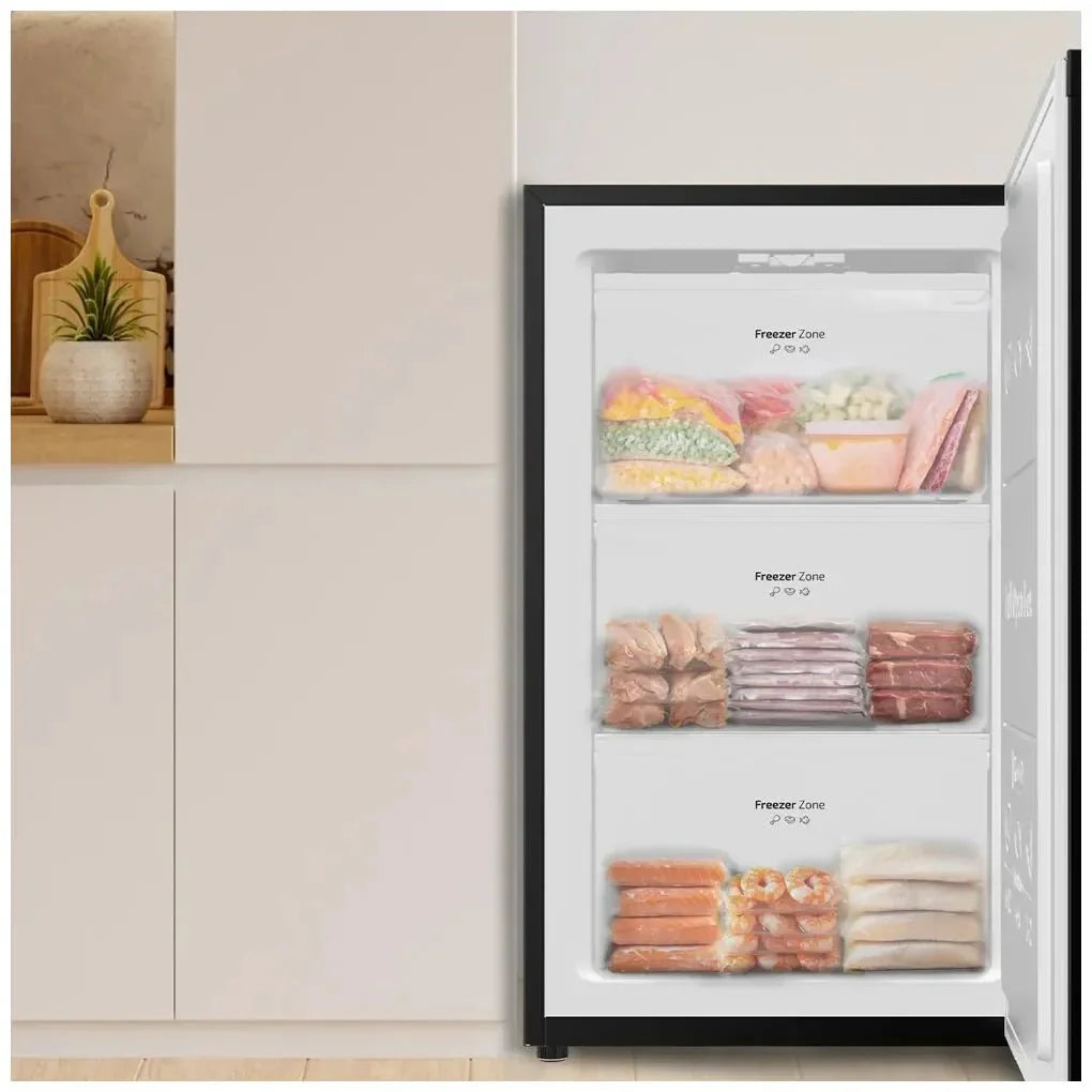 Congelador Vertical Sobremesa 87L Negro, Compacto y Eficiente Energéticamente de Cecotec