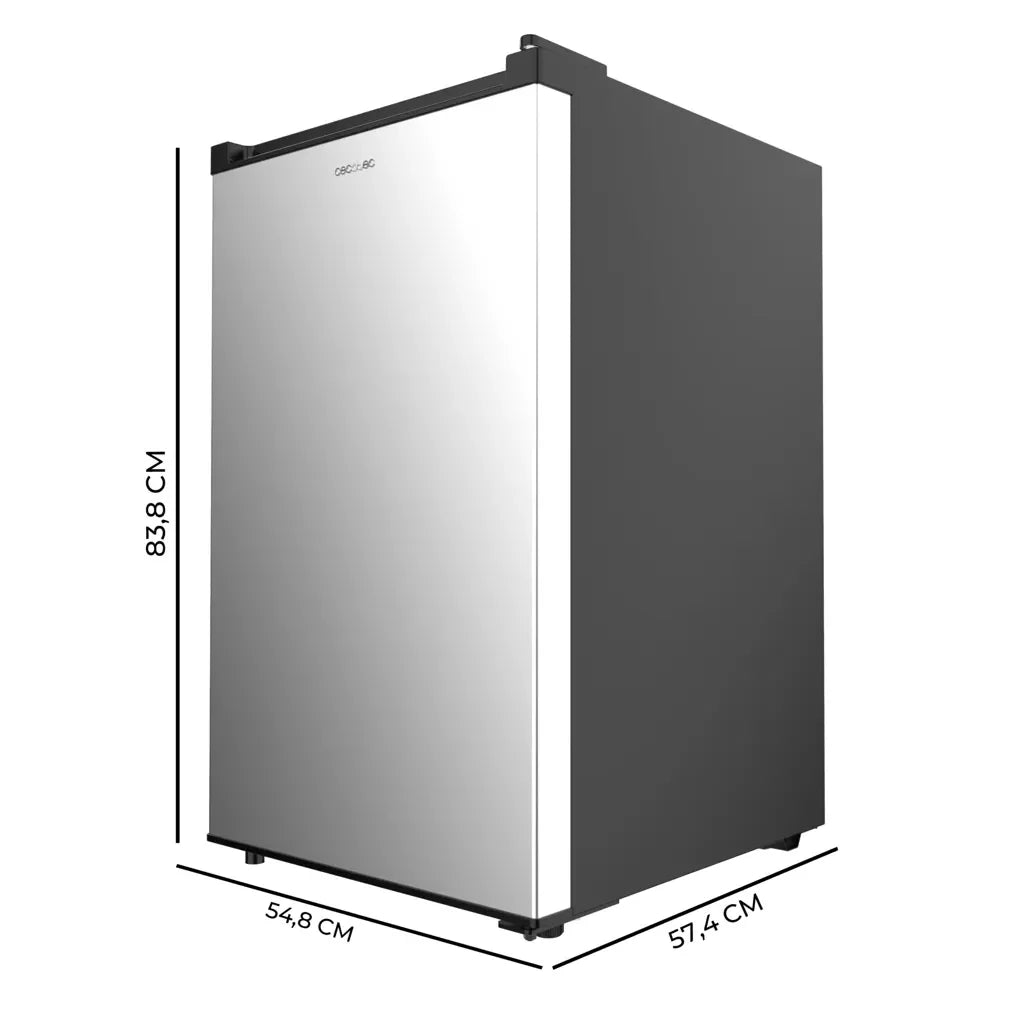 Congelador Vertical Sobremesa Inox 97L, Compacto y Eficiente Energéticamente de Cecotec
