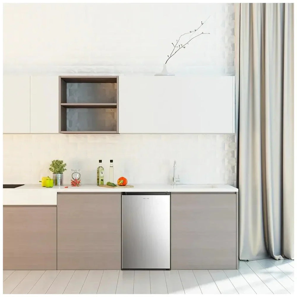 Congelador Vertical Sobremesa Inox 97L, Compacto y Eficiente Energéticamente de Cecotec