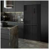 Frigorífico 4 Puertas Negro, 436L, Inverter Plus, No Frost, Eficiencia Energética E de Cecotec