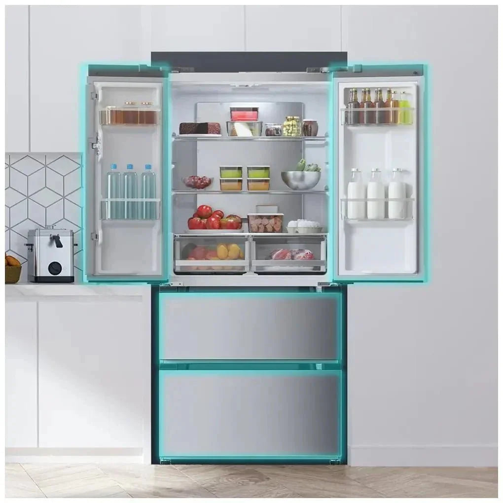 Frigorífico French Door Inox 436L, Eficiencia Energética E, No Frost, Inverter Plus de Cecotec