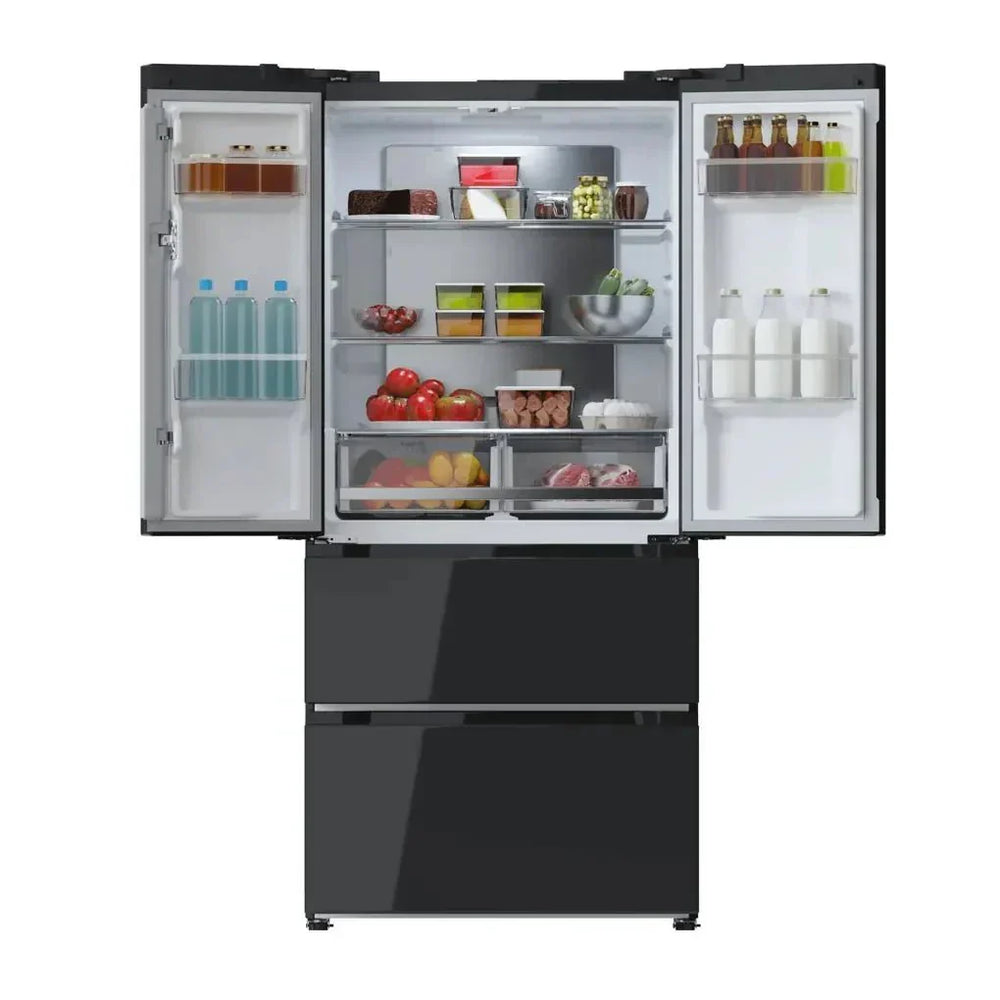 Frigorífico French Door Negro 436L, Eficiencia E, No Frost, Inverter Plus de Cecotec