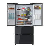 Frigorífico French Door Negro 436L, Eficiencia E, No Frost, Inverter Plus de Cecotec