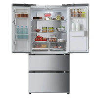 Frigorífico French Door Inox con Inverter Plus y No Frost, 436L, Clase E de Cecotec