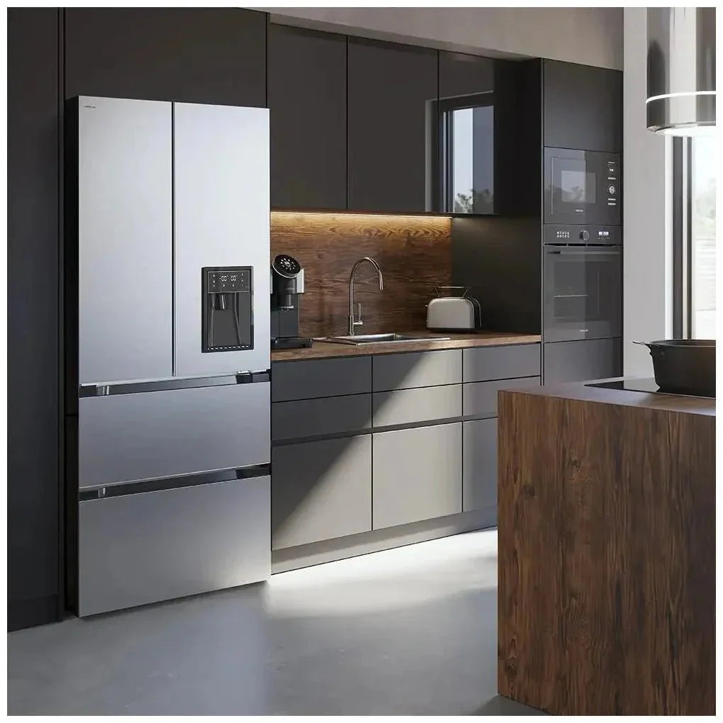 Frigorífico French Door Inox con Inverter Plus y No Frost, 436L, Clase E de Cecotec