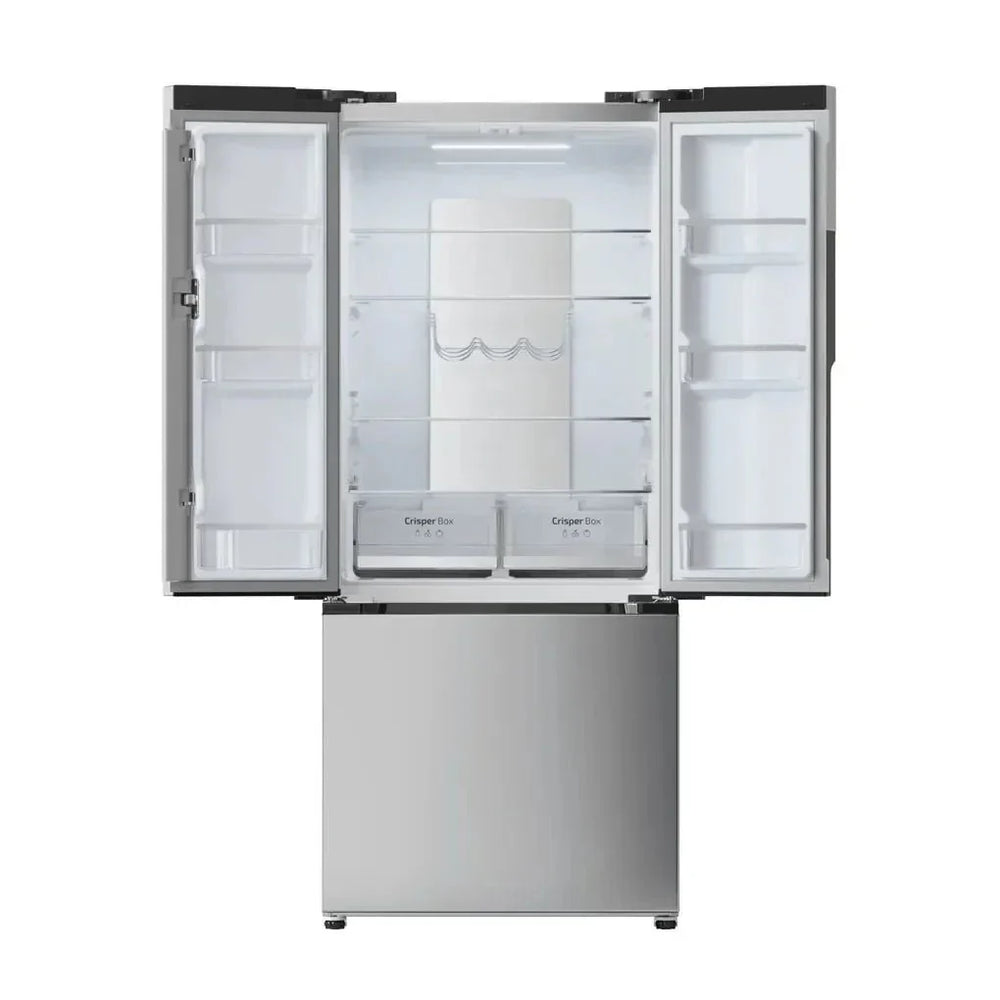 Frigorífico French Door Inox con Inverter Plus y Total No Frost, 436L, Clase E de Cecotec